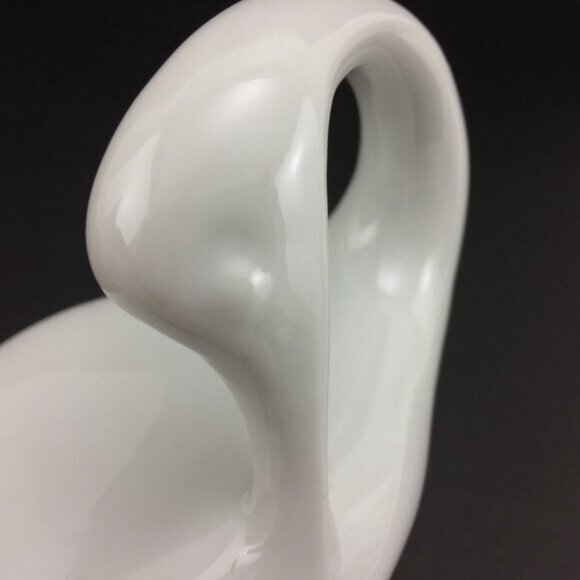 Vintage Naaman Porcelain Swan Figurine Made in Israel White Israeli - Picture 15 of 16